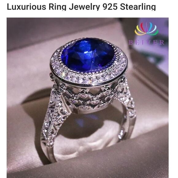 New 925 Geometric Shape Ring - Picture 2 of 4